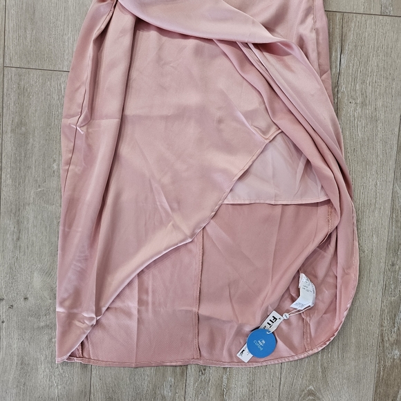 Cupshe NWT, One Shoulder Dress, Blush Pink, Size Small - Picture 6 of 16